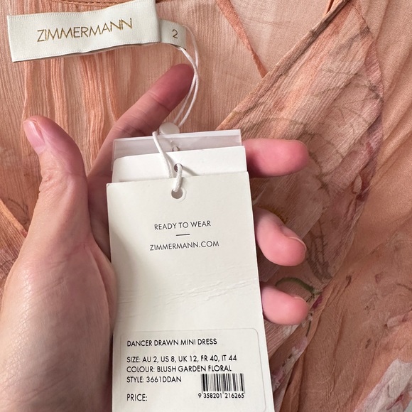 ZIMMERMANN Dancer floral-print dress size AU2/US 8 - Picture 4 of 7